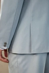 Next Baukastensakko EDIT Lässiger Anzugsakko Hellblau/Blau/Grau