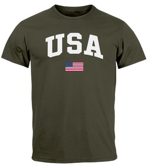 Neverless Print-Shirt Herren T-Shirt USA Schriftzug College Retro US Flagge Amerika Fashion Neverless Print-Shirt Herren T-Shirt USA Schriftzug College Retro US Flagge Amerika Fashion