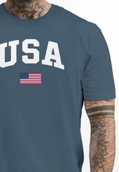 Neverless Print-Shirt Herren T-Shirt USA Schriftzug College Retro US Flagge Amerika Fashion 