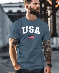Neverless Print-Shirt Herren T-Shirt USA Schriftzug College Retro US Flagge Amerika Fashion 