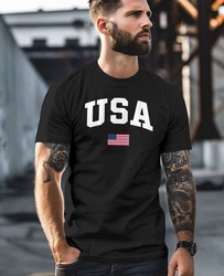 Neverless Print-Shirt Herren T-Shirt USA Schriftzug College Retro US Flagge Amerika Fashion Schwarz/Dunkelblau/Rot/Blau