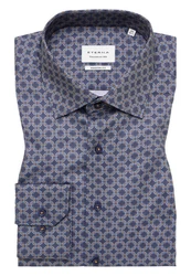 Eterna Langarmhemd MODERN FIT NON IRON Blau/Grau/Dunkelblau/Lila/Hellblau