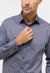 Eterna Langarmhemd MODERN FIT NON IRON Blau/Grau/Dunkelblau/Lila/Hellblau