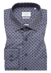 Eterna Langarmhemd MODERN FIT NON IRON Blau/Grau/Dunkelblau/Lila/Hellblau