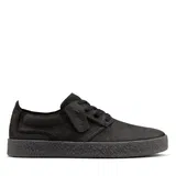 Schwarze Lack Turnschuhe ohne Schnürsenkel image