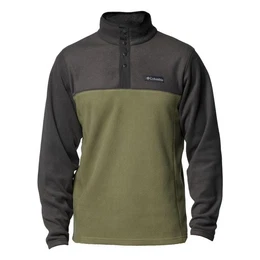 Fleecepullover Steens Mountain Half Snap II mit Knopfleiste und Logo-Patch