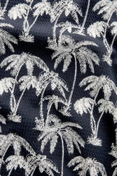 Next T-Shirt mit Hokusai-Motiv Schwarz/Blau/Weiß/Dunkelblau