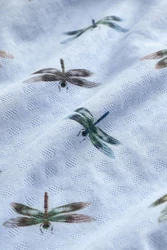 Next T-Shirt mit Hokusai-Motiv Hellblau/Blau