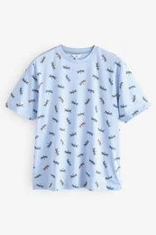 T-Shirt T-Shirt mit Hokusai-Motiv (1-tlg)
