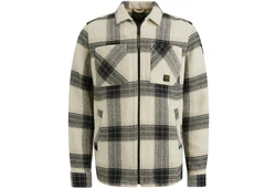 PME LEGEND Long Sleeve Shirt Big Heavy Yarndyed Check Bone White/Knochennweiß