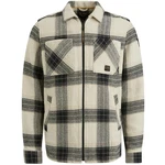 PME LEGEND Long Sleeve Shirt Big Heavy Yarndyed Check Bone White/Knochennweiß