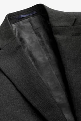 Next Strukturierter Wollsakko Slim Fit Dunkelgrau/Grau/Schwarz