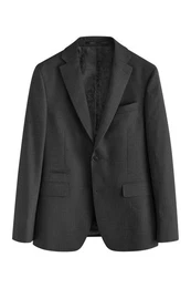 Baukastensakko Strukturierter Wollsakko im Slim Fit (1-tlg)