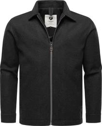 Outdoorjacke Azzte Felt stylische Herren Hemdjacke in Woll-Optik