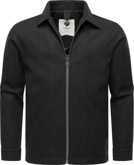 Ragwear Outdoorjacke Azzte Felt Herren Hemdjacke Dunkelgrau/Schwarz/Grau