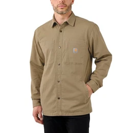 Outdoorhemd Herren Langarmhemd Fleece Lined Snap Front