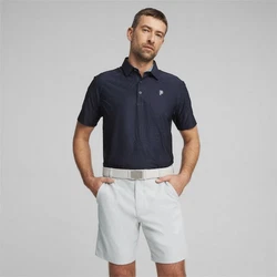 PUMA Poloshirt PUMA x PTC JACQUARD POLO Dunkelblau/Blau