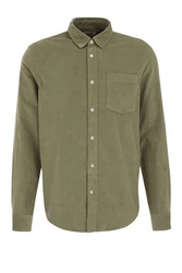 WE Fashion Businesshemd Khaki/Dunkelgrün/Braun