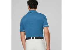 PUMA Poloshirt Cloudspun Haystack Blau/Hellblau