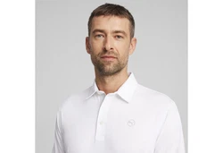 PUMA Poloshirt Pure Solid Polo Weiß/Creme