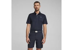 PUMA Poloshirt Pure Solid Polo Dunkelblau/Blau