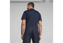 PUMA Poloshirt Pure Solid Polo Dunkelblau/Blau