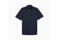 PUMA Poloshirt Pure Solid Polo Dunkelblau/Blau