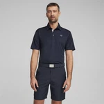 PUMA Poloshirt Pure Solid Polo Dunkelblau/Blau
