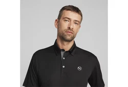 PUMA Poloshirt Pure Solid Polo Schwarz