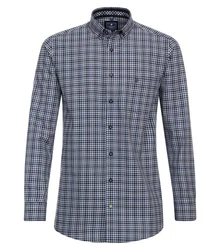 Redmond Langarmhemd Comfort Fit (242065111) Dunkelblau/Blau/Hellblau/Grau