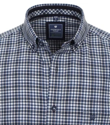 Redmond Langarmhemd Comfort Fit (242065111) Dunkelblau/Blau/Hellblau/Grau