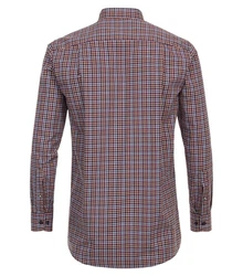 Redmond Langarmhemd Comfort Fit (242065111) Rot/Dunkelrot
