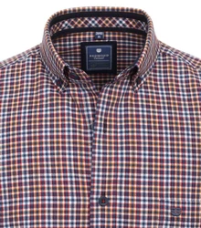 Redmond Langarmhemd Comfort Fit (242065111) Rot/Dunkelrot