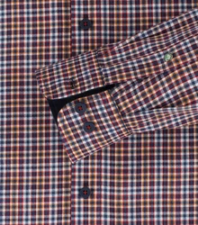 Redmond Langarmhemd Comfort Fit (242065111) Rot/Dunkelrot