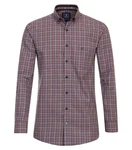 Redmond Langarmhemd Comfort Fit (242065111) Rot/Dunkelrot