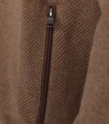 Redmond Strickjacke Uni Khaki/Braun/Grau