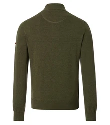 Redmond Strickjacke Uni Dunkelgrün