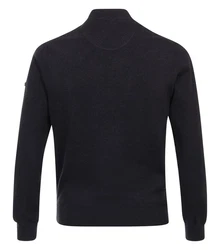 Redmond Strickjacke Uni Dunkelblau/Schwarz/Hellblau