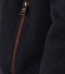 Redmond Strickjacke Uni Dunkelblau/Schwarz/Hellblau