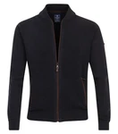 Redmond Strickjacke Uni Dunkelblau/Schwarz/Hellblau