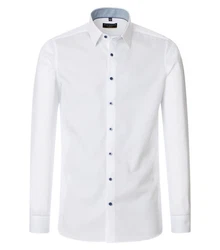 Redmond Businesshemd Slim Fit Weiß/Creme/Dunkelblau