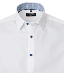Redmond Businesshemd Slim Fit Weiß/Creme/Dunkelblau