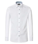 Redmond Businesshemd Slim Fit Weiß/Creme/Dunkelblau