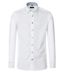 Redmond Businesshemd Slim Fit Weiß/Creme/Dunkelblau