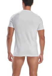 adidas Performance Poloshirt V-Neck T-Shirt (2PK) Weiß/Creme/Beige/Hellgrau/Dunkelblau