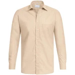 GREIFF Langarmhemd Corporate Hemd BASIC Herren Regular Fit OEKO TEX Beige (35/36)