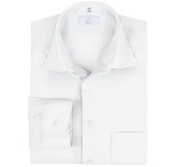 GREIFF Langarmhemd Corporate Hemd BASIC Herren Regular Fit OEKO TEX Weiß (47/48)