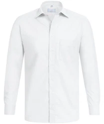 GREIFF Langarmhemd Corporate Hemd BASIC Herren Regular Fit OEKO TEX Weiß (47/48)