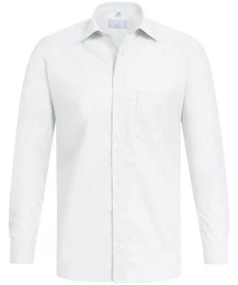 Langarmhemd Corporate Hemd BASIC Herren Regular Fit OEKO TEX Wei 45/46