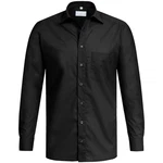 GREIFF Langarmhemd Corporate Hemd BASIC Herren Regular Fit OEKO TEX Schwarz (35/36)